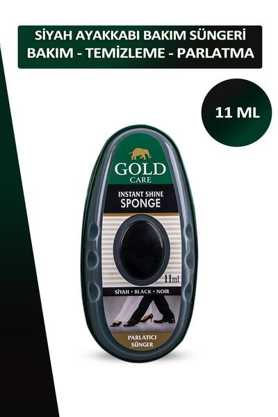 Dopar Bağcık Gold Care Siyah Ayakkabı Bakım Temizleme Ve Parlatma Süngeri Depolu 11 ml Set