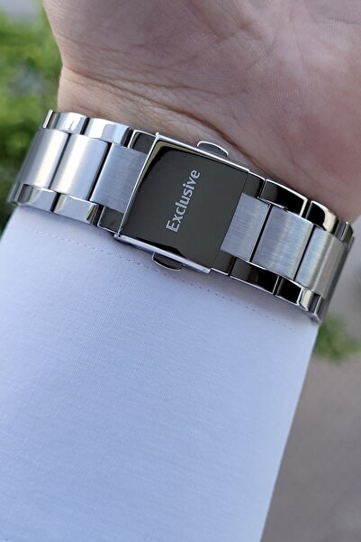 Daniel Klein Men's Wristwatch with Black Cordon Silver Color Inside Indicators Active Function