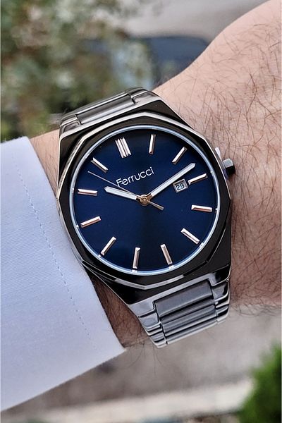Ferrucci Men's Wristwatch - Calendar Detailed