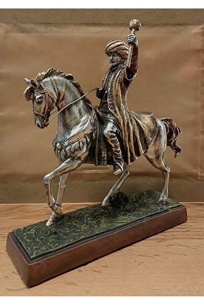 savaşoğlusanatevi Fatih sultan mehmet han altın at üzerinde altın sırmalı