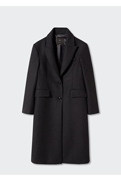 MANGO Woman Özel Dikim Yün Palto