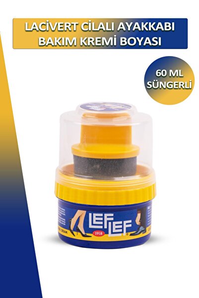Dopar Bağcık Nuri Leflef Lacivert Cilalı Ayakkabı Bakım Kremi Boyası Süngerli...