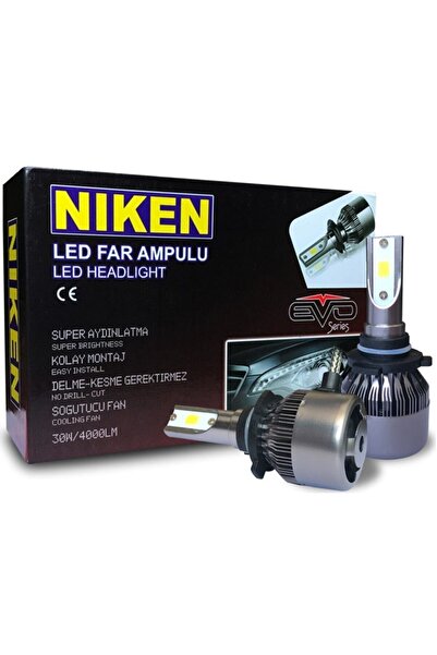 Niken H4 Led Xenon Evo Seri Yeni Teknoloji 4000 Lümen Şimşek Etkili 6000k Beyaz