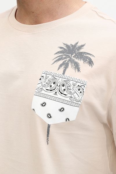 Owut Collection Ανδρικό μπλουζάκι με λαιμόκοψη 100% βαμβάκι