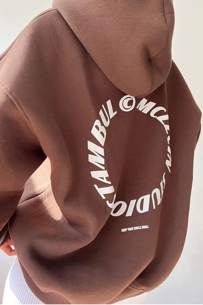 uyguntarz Unisex MCLLCTN Φούτερ με στάμπα μεγάλου μεγέθους