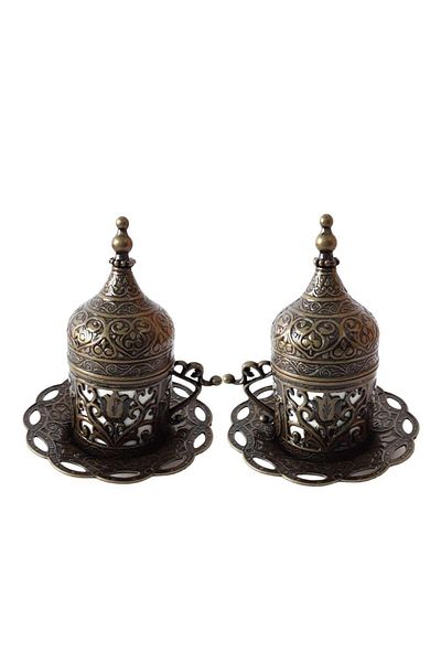 kapadokyahediyelik Turkish Coffee Cup, Double Cast Coffee Pot