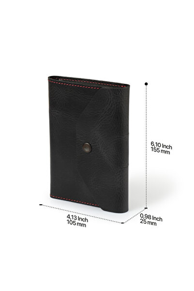 LONDO Small Size Genuine Leather Organizer Notebook