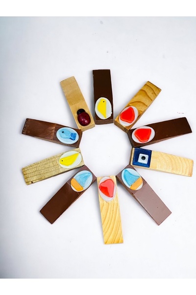 RENK YAPI RÜYASI 5 bucăți opritor de ușă din lemn opritor de ușă anti-vânt