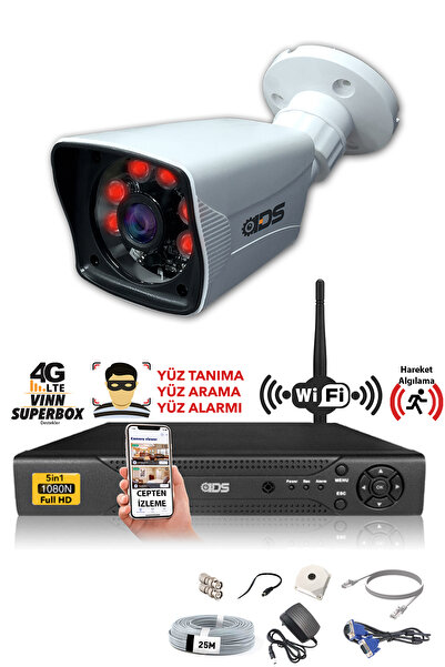 IDS 1 Kameralı Set - 5mp Sony Lensli Fullhd Gece Görüşlü Güvenlik Kamerası Si...