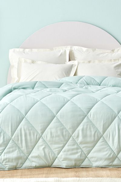Sarah Anderson Grimes Microfiber - لحاف فردي بالنعناع