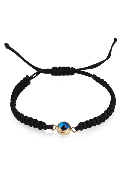 LİLAK KUYUMCULUK 14 Ayar Altın Ipli Top Nazar Göz Bileklik