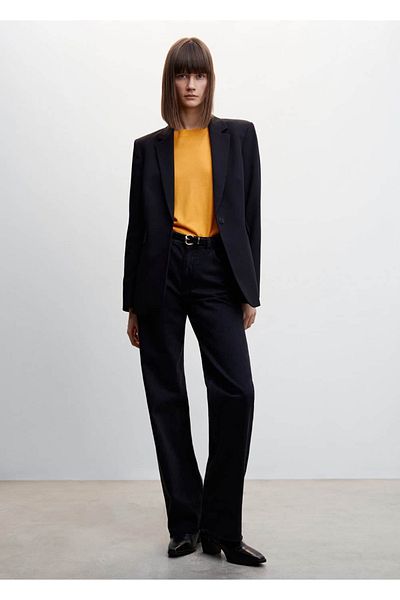 MANGO Woman Boat Neck Thin Knitwear Sweater
