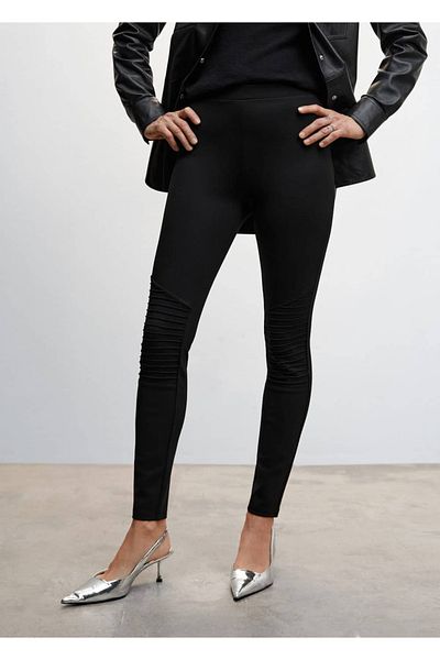 MANGO Woman Biker Style Tights