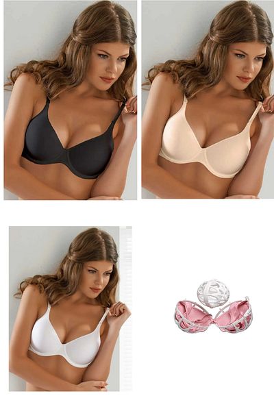 Le Jardin Δώρο 3 τεμαχίων Jasmin Unpadded Unpadded Bra Mixed Color Ball