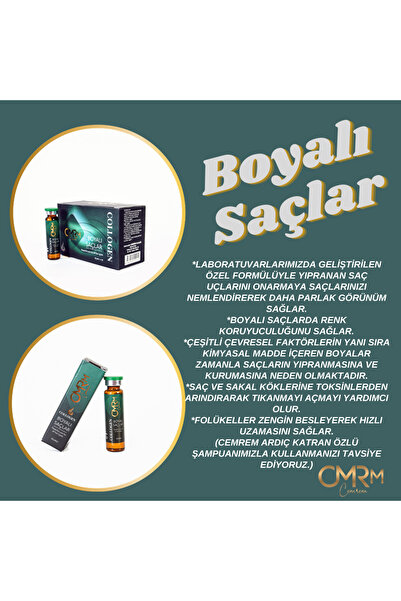 cmrm Boyalı Saçlar Için Collagen Serum 10 Lu