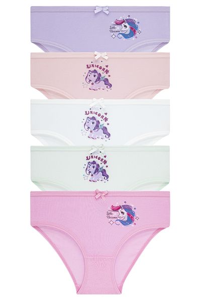 biyokids Κοριτσίστικα 5 Πακέτα Πολύχρωμα Slip Panties - Unicorn -
