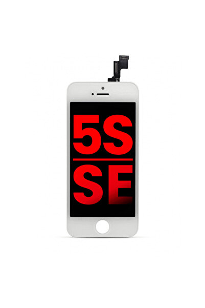 Genos Apple iPhone 5s Lcd Ekran Dokunmatik Beyaz A Plus Kalite