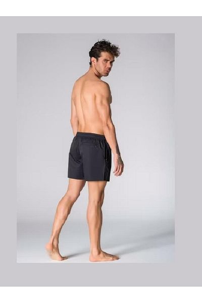 MY SEA K-149 Black Pocket Zipped Oversize Large Size Short Shorts Swimsuit