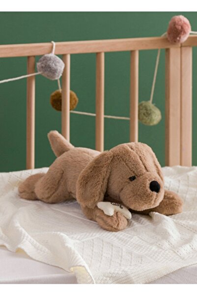 SHIVA Gift & More Peluş dolgulu kemikli köpek dog uyku ve oyun arkadaşı 40 cm