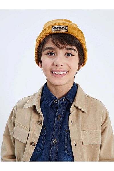 LC Waikiki LCW ACCESSORIES Label Detailed Boys' Beret EPIC STORE