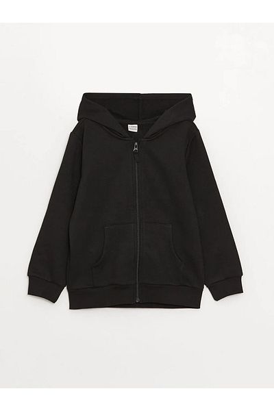 LC Waikiki LCW Kids Hooded Basic μακρυμάνικο φούτερ για κορίτσια με φερμουάρ