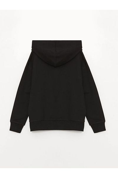 LC Waikiki LCW Kids Hooded Basic μακρυμάνικο φούτερ για κορίτσια με φερμουάρ