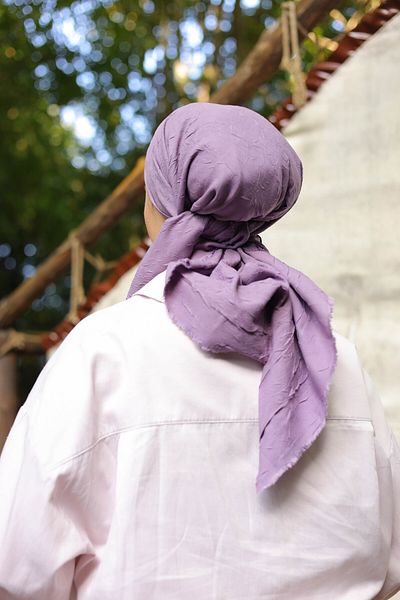 shalby Φουλάρι Hijab Bamboo Kraş Λιλά