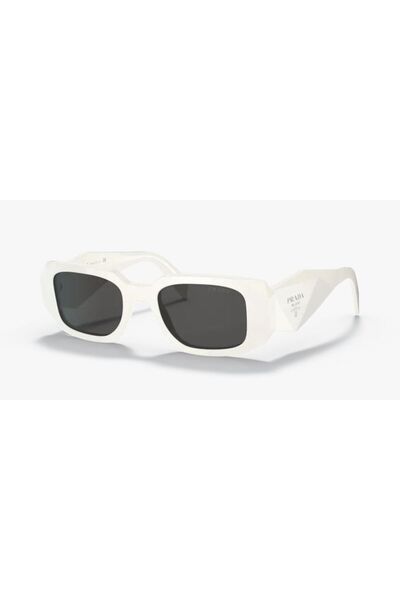 Prada 17WS 1425S0 - نظارة شمسية نسائية باللون الأبيض