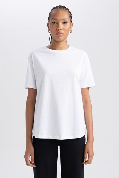 DeFacto Футболка з коротким рукавом 100 бавовна Tisort Regular Fit