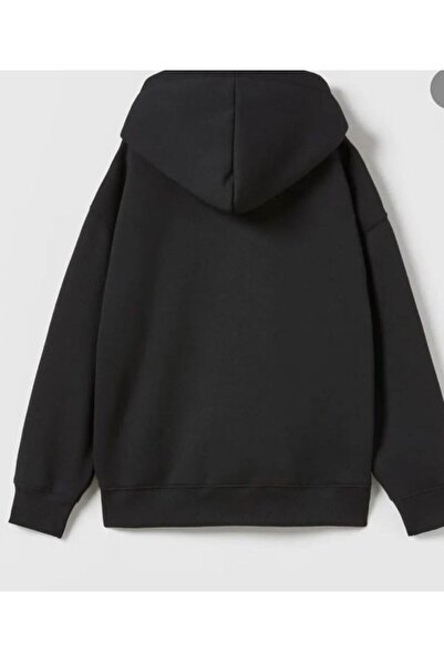 kidubabykids Siyah Kapüşonlu Sweatshirt