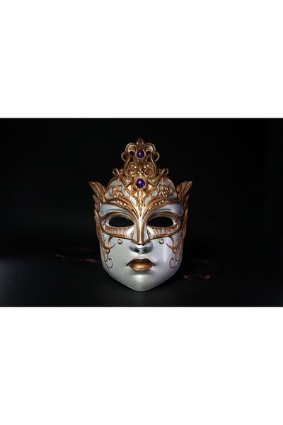 TuransoyCraft Venedik Karnaval Maskesi (2 PARÇA HEM TEK ALT HEM ÜSTLE BİRLİKT...