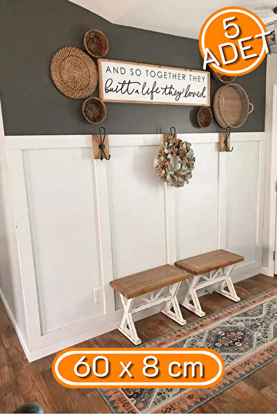 Yıldırım's Home İskandinav Duvar Çıtası 60cm x 8 cm