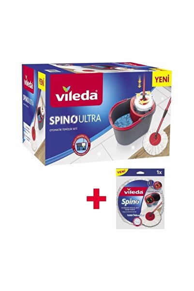 Vileda Spino Ultra Otomatik Temizlik Seti + Yedek Paspas