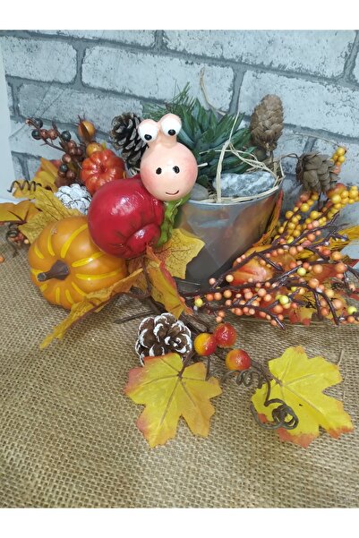 RENKLİMASALTASARIMLAR Saksı Kenarı Sallanan Salyangoz Dekoratif Biblo Heykel ...