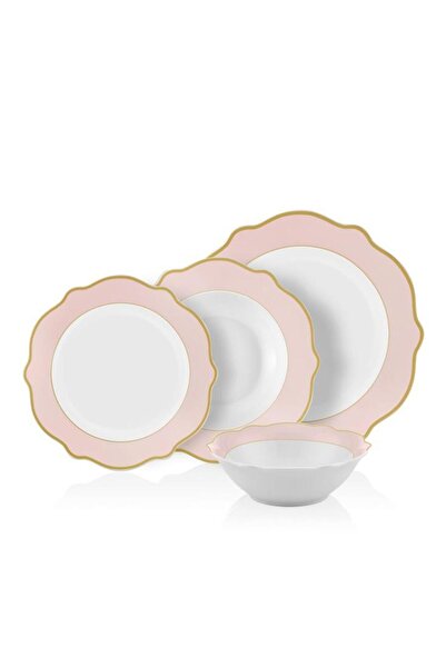 The Mia JASWELY PEMBE 6 KİŞİLİK 24 PARÇA YEMEK TAKIMI