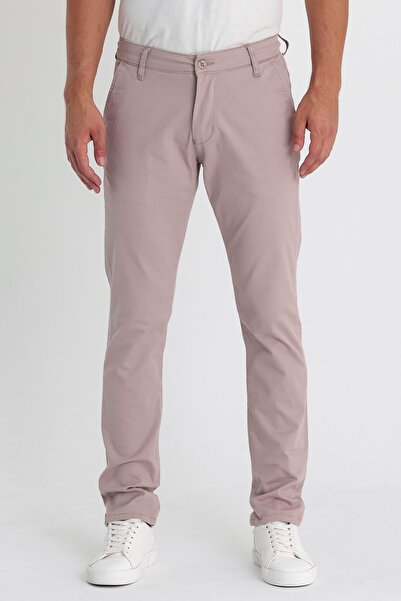 EXPLODE - Erkek Slim Fit Yan Cep Chino Pantolon Bej