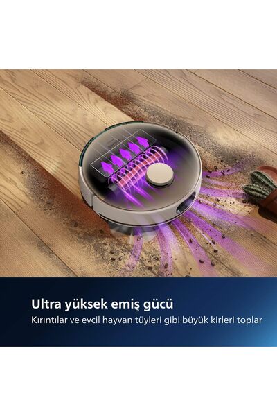 Philips Islak ve Kuru Temizlik Robotu, Otomatik Boşaltma İstasyonu XU7100/02 HomeRun 7000 Aqua