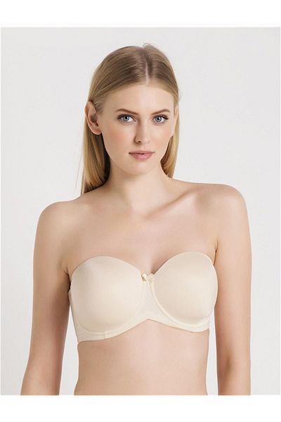 Magic Form Plain Fabric Plus Size Thin Sponge Skin Strapless Strapless Bra C7T0N3O8