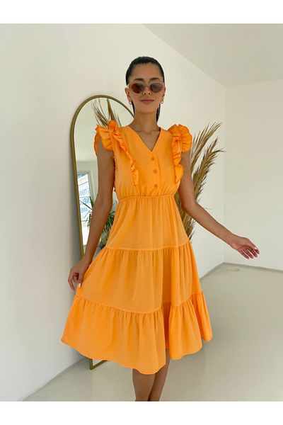 Elif Özbey Butik Rochie Melon Frilly