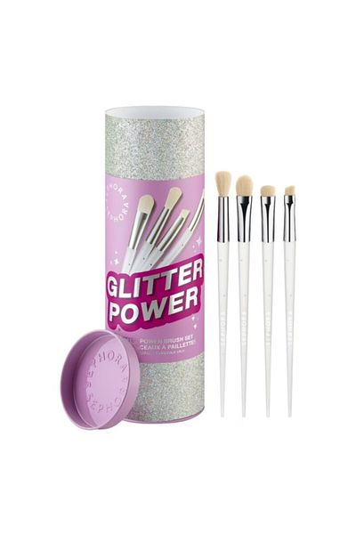 SEPHORA Glitter Power Brush Set - 4-Piece Eye Brush Set