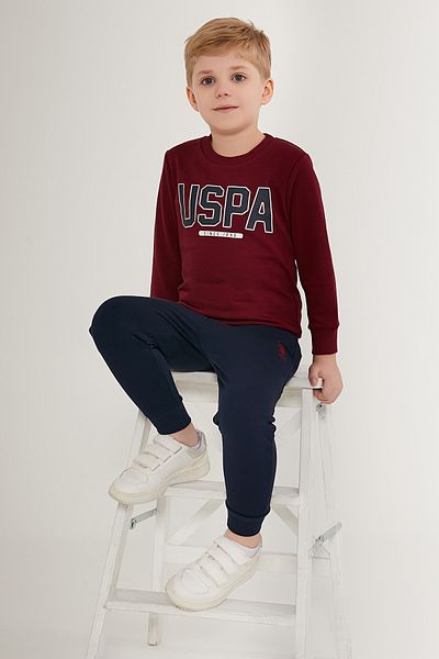 U.S. Polo Assn. Λεπτομερές σετ φόρμας για αγόρι με άδεια USPA