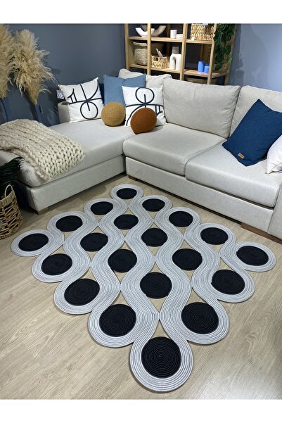 MaVaux Quantum Jüt Görünümlü Hasır Özel Yapım Kilim