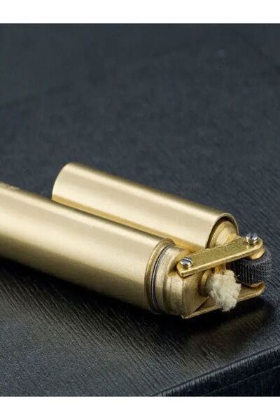 HK GİFT SHOP Kişiye Özel İsimli Metal Çubuk benzinli çakmak taşınabilir ince