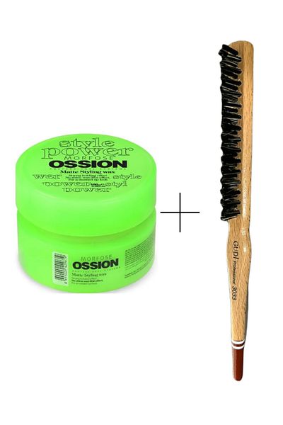 Gudi Professional 3033 Knob Brush X Matte Wax Double Set