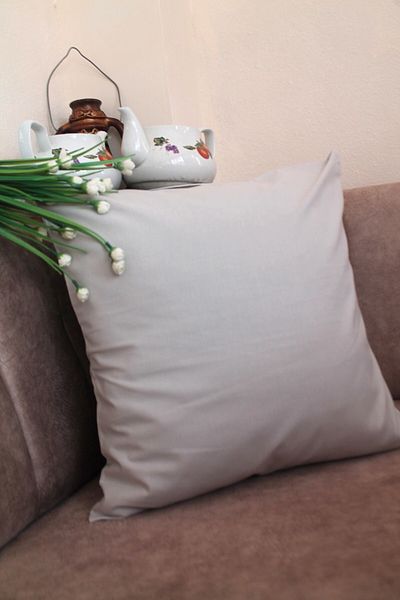 Emtory Home Husă de pernă Ash Color Premium 100% bumbac fără fermoar 43x43cm