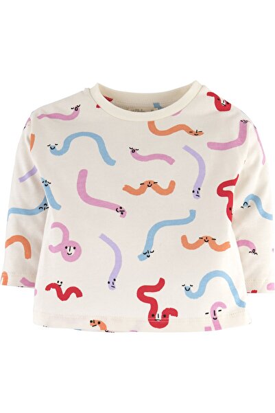 İdilbaby&Mamino İDİL BABY Solucan Baskılı Pijama Takım