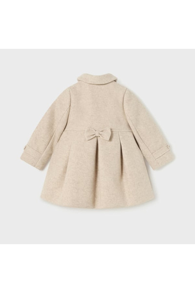 MAYORAL Baby Girl Double Breasted Stamp Coat Cream L24K2417