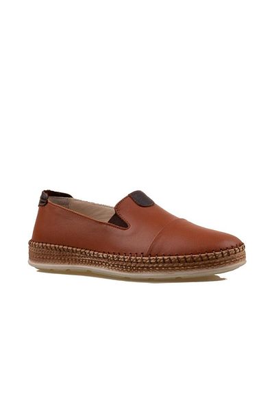 m2s Tan Elastic Soft Genuine Leather Women's Shoes