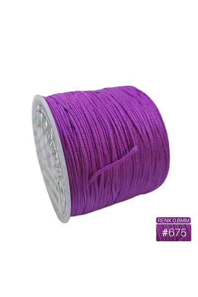 Getshop Alışveriş Pazarı Κολιέ Σχοινί Βραχιόλι Σχοινί Αλεξίπτωτο Σχοινί 50 μέτρα 0,8 χιλιοστά Ποικιλία χρωμάτων