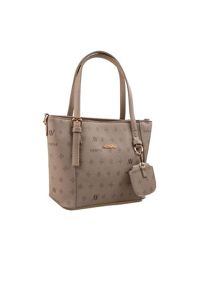 Armine Mink Printed Women's Large Handle Bag